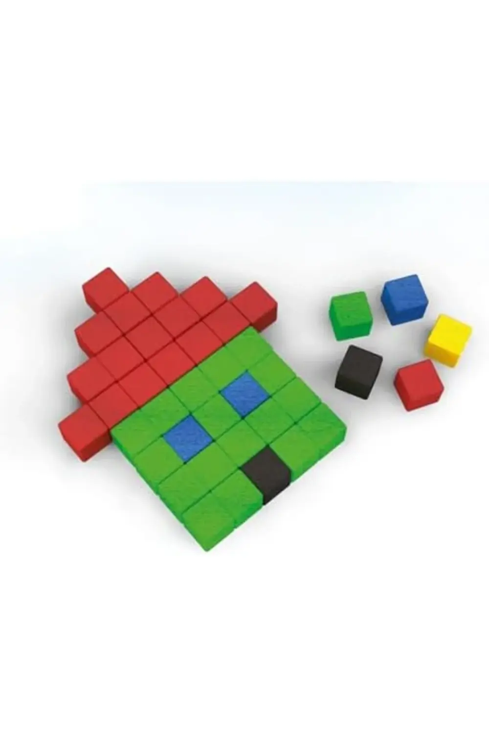 Oyuncak Renkli Ahşap Birim Küpler 1178227