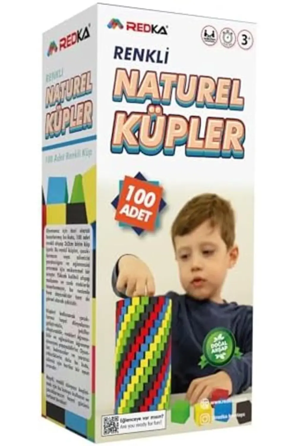 Oyuncak Renkli Ahşap Birim Küpler 1178227