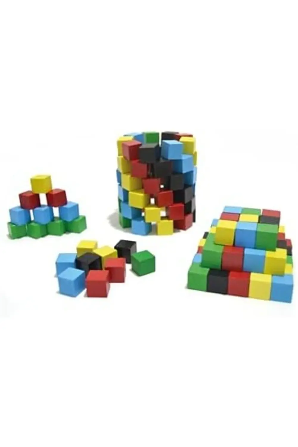 Oyuncak Renkli Ahşap Birim Küpler 1178227