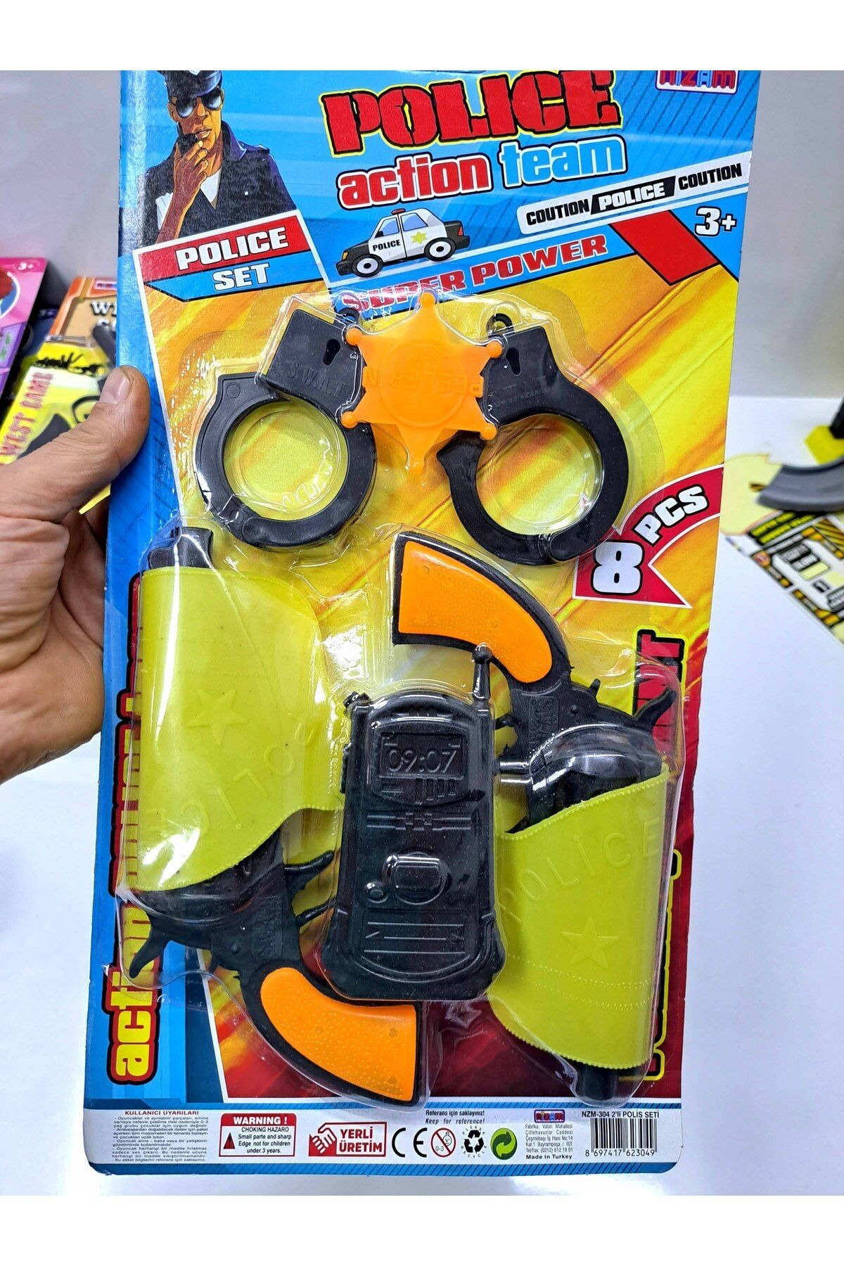 Oyuncak Store Oyuncak Tabanca Polis Şerif 8 Parça Set