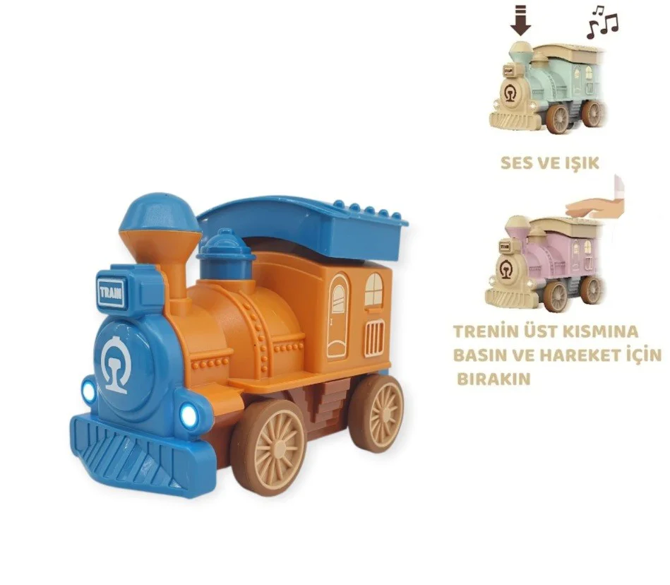 Oyuncak Tren Işıklı Sesli Bas Gitsin 14cm - Mİ - 8068A - 1 ADET