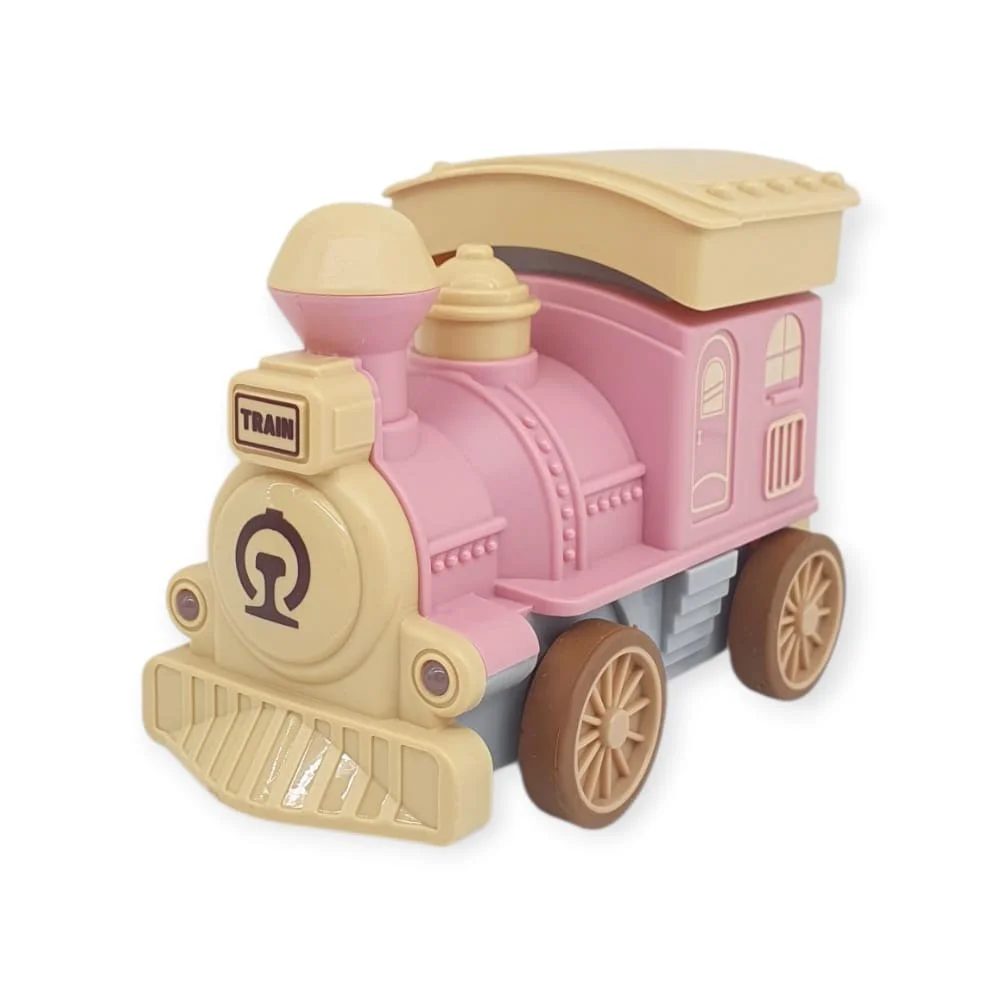 Oyuncak Tren Işıklı Sesli Bas Gitsin 14cm - PEMBE - 8068A - 1 ADET