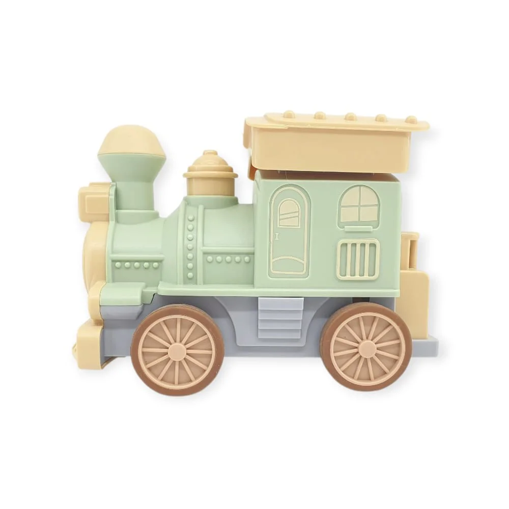 Oyuncak Tren Işıklı Sesli Bas Gitsin 14cm - YEŞİL - 8068A - 1 ADET