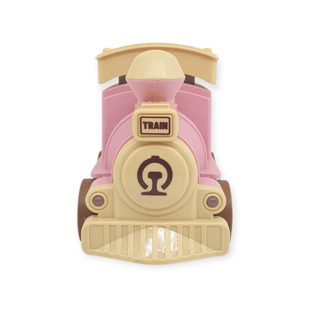 Oyuncak Tren Işıklı Sesli Bas Gitsin 14cm - PEMBE - 8068A - 1 ADET