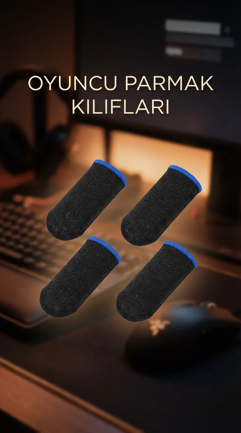 Oyuncu Eldiveni Parmaklık Hassasiyet Dayanıklı Tasarım Ergonomik 