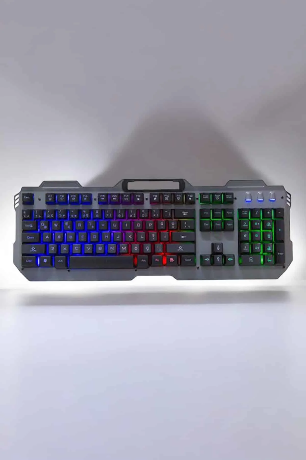 Oyuncu Klavyesi Q Klavye RGB Işıklı Mouse Hediyeli