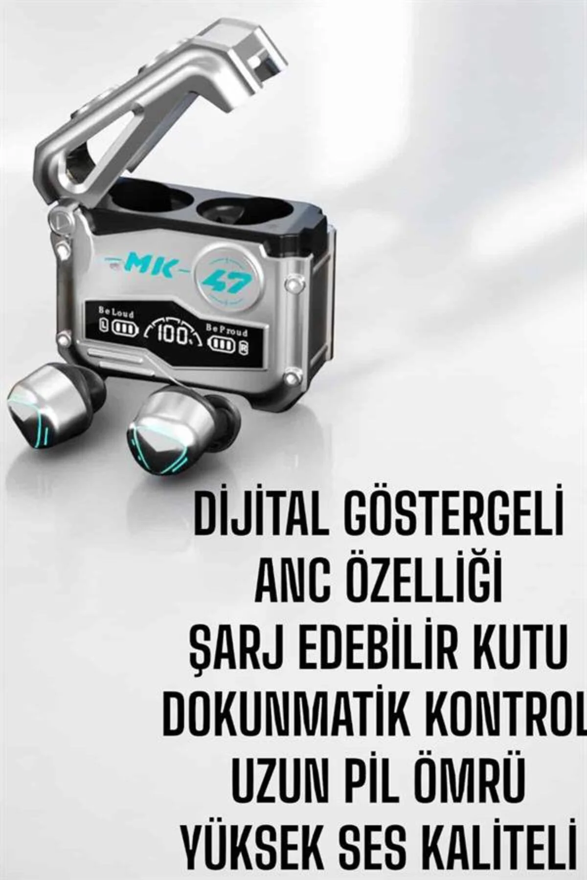 Oyuncu Kulaklığı Bluetooth Bağlantılı ANC Özelliği 5.0 Bluetooth