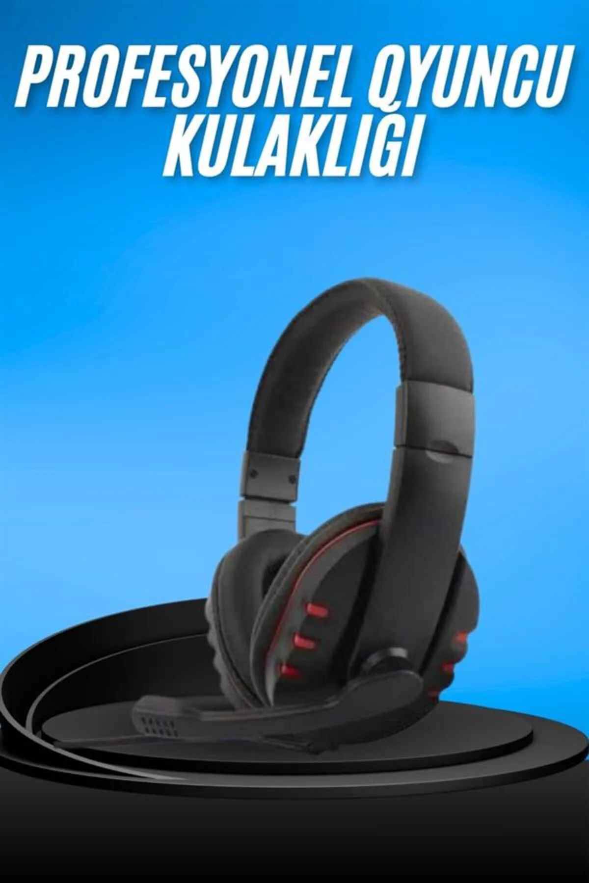 Oyuncu Kulaklığı Kulak Üstü Kablolu Gaming Kulaklık Mikrofonlu AN