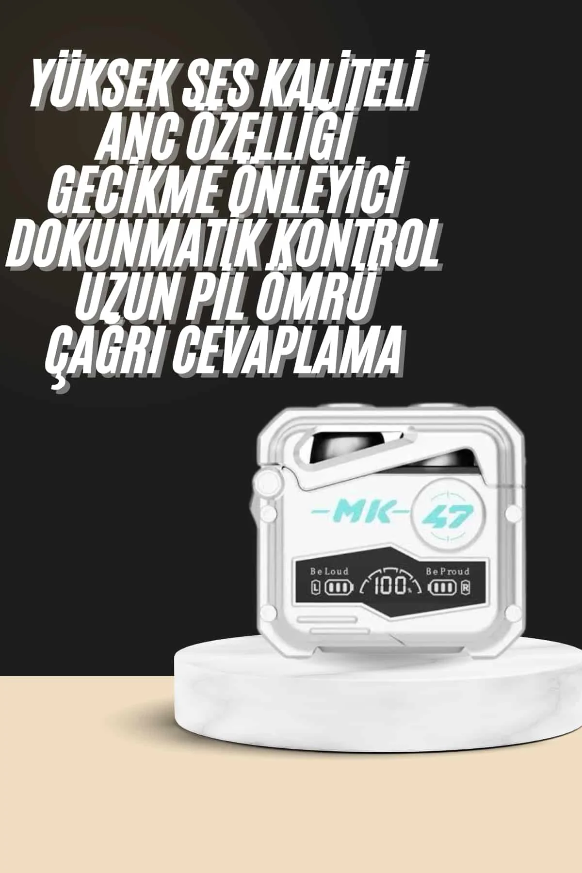 Oyuncu Kulaklığı Yeni Mekanik Kablosuz Kulaklık İos Android Uyumlu Yeni Nesil