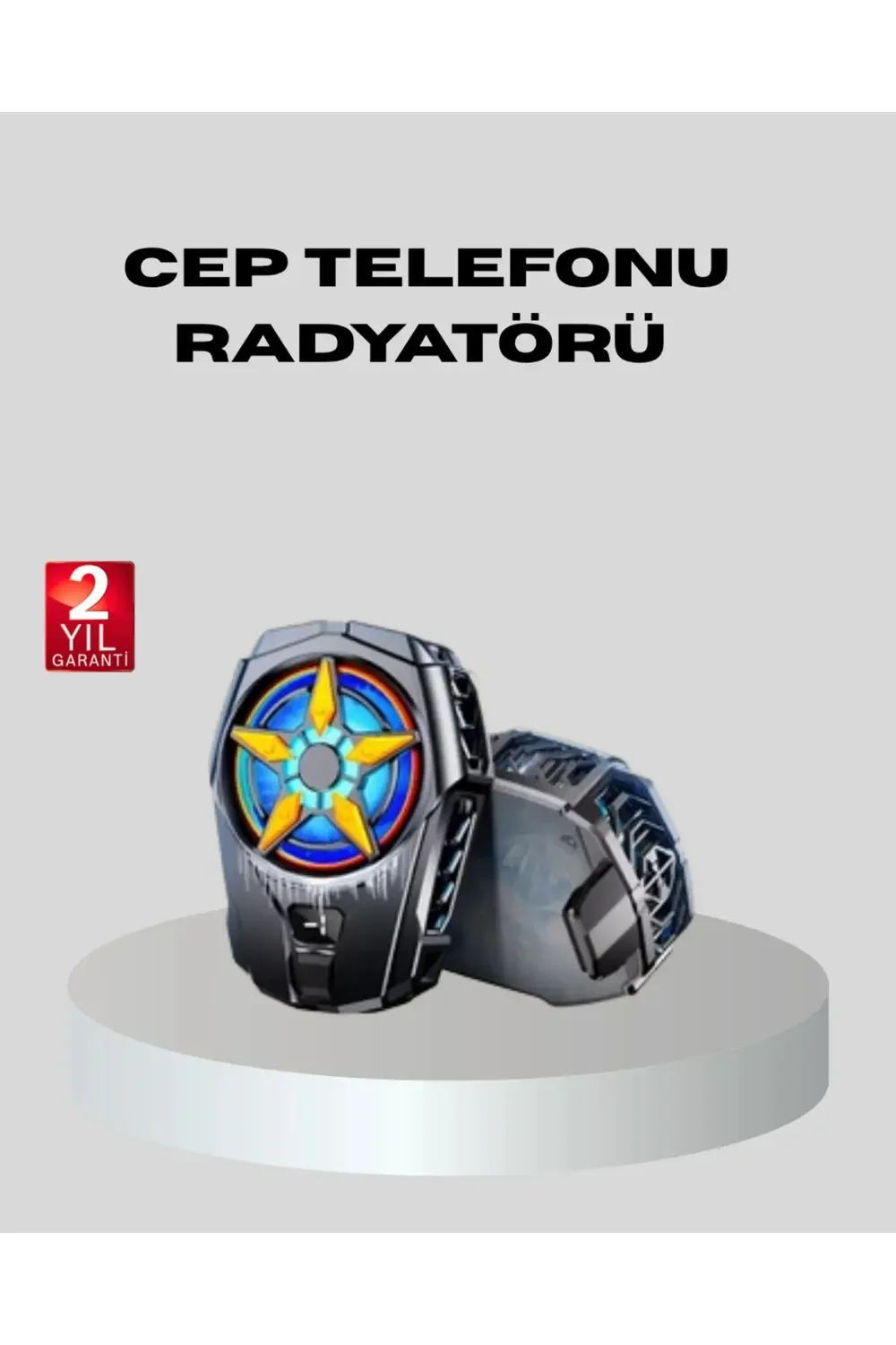 Oyuncu Telefon Soğutucu Radyatör Type-C Bağlantılı 2 Kademeli Dij