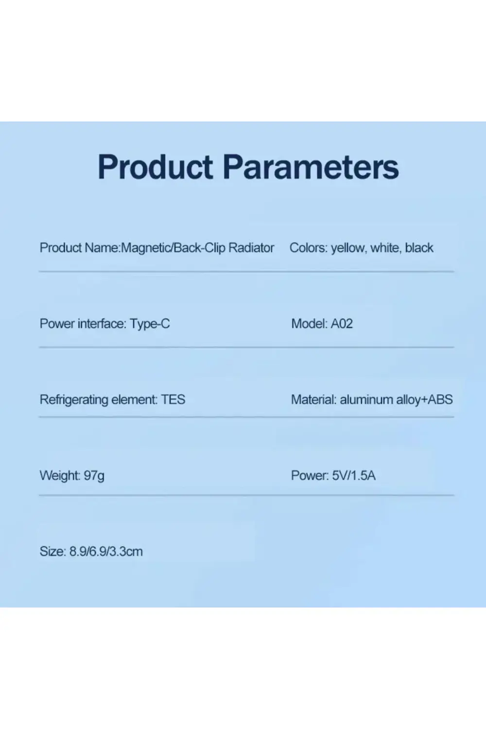 Oyuncu Telefon Soğutucu Fan, Cep Telefon Soğutma Radyatör Soğutuc