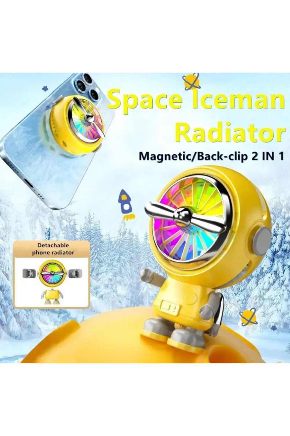Oyuncu Telefon Soğutucu Fan, Cep Telefon Soğutma Radyatör Soğutuc