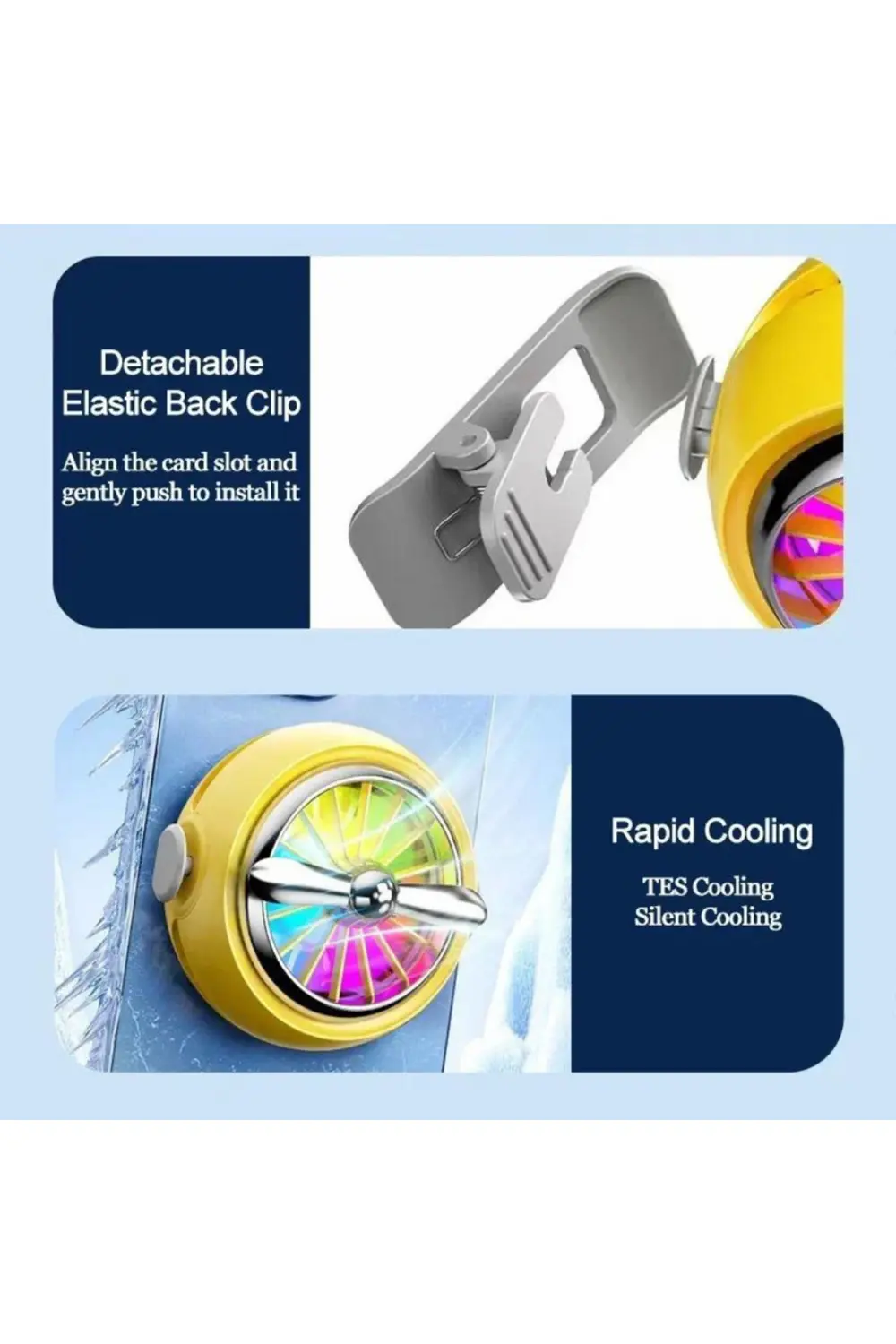 Oyuncu Telefon Soğutucu Fan, Cep Telefon Soğutma Radyatör Soğutuc