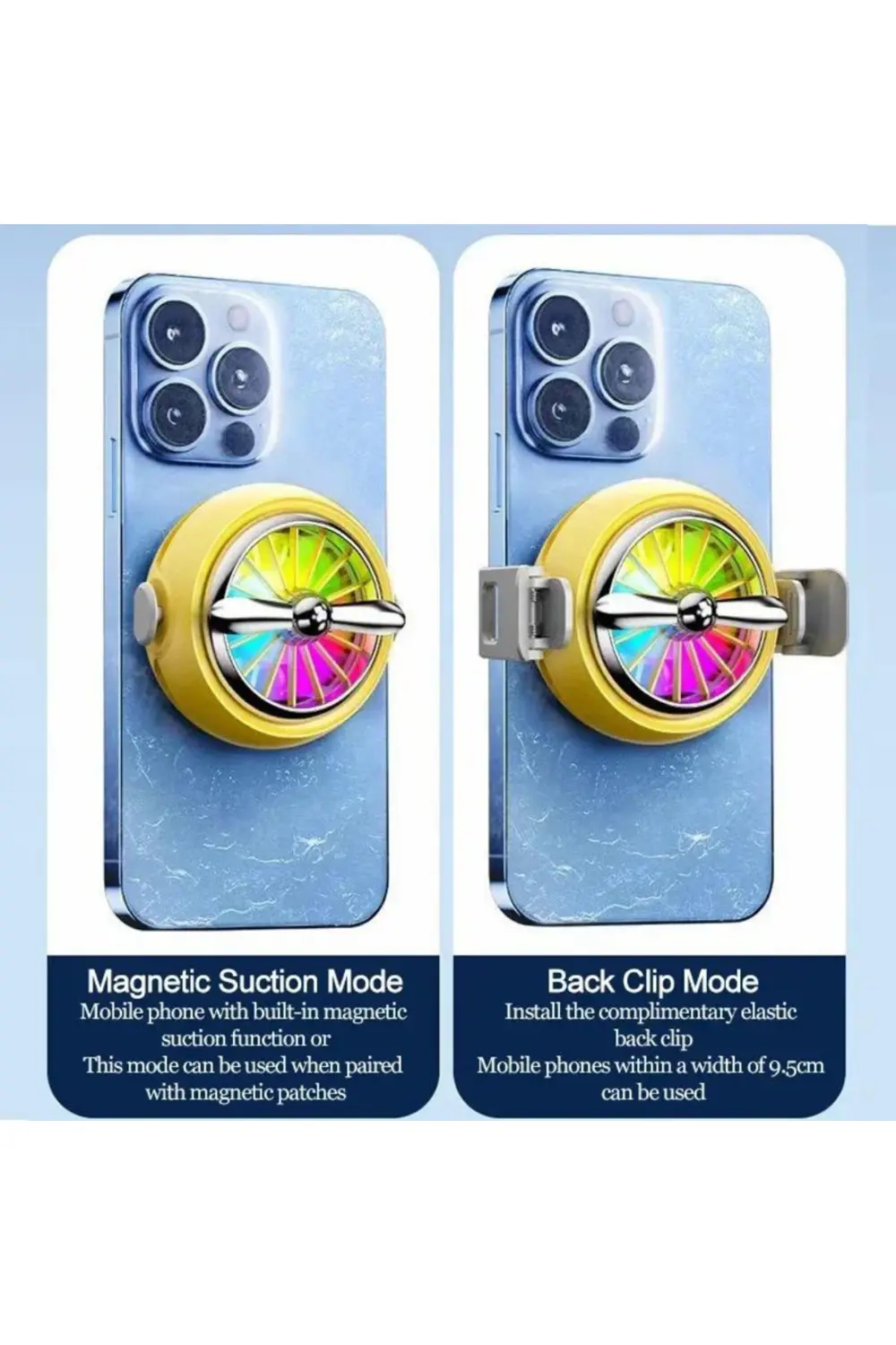 Oyuncu Telefon Soğutucu Fan, Cep Telefon Soğutma Radyatör Soğutuc