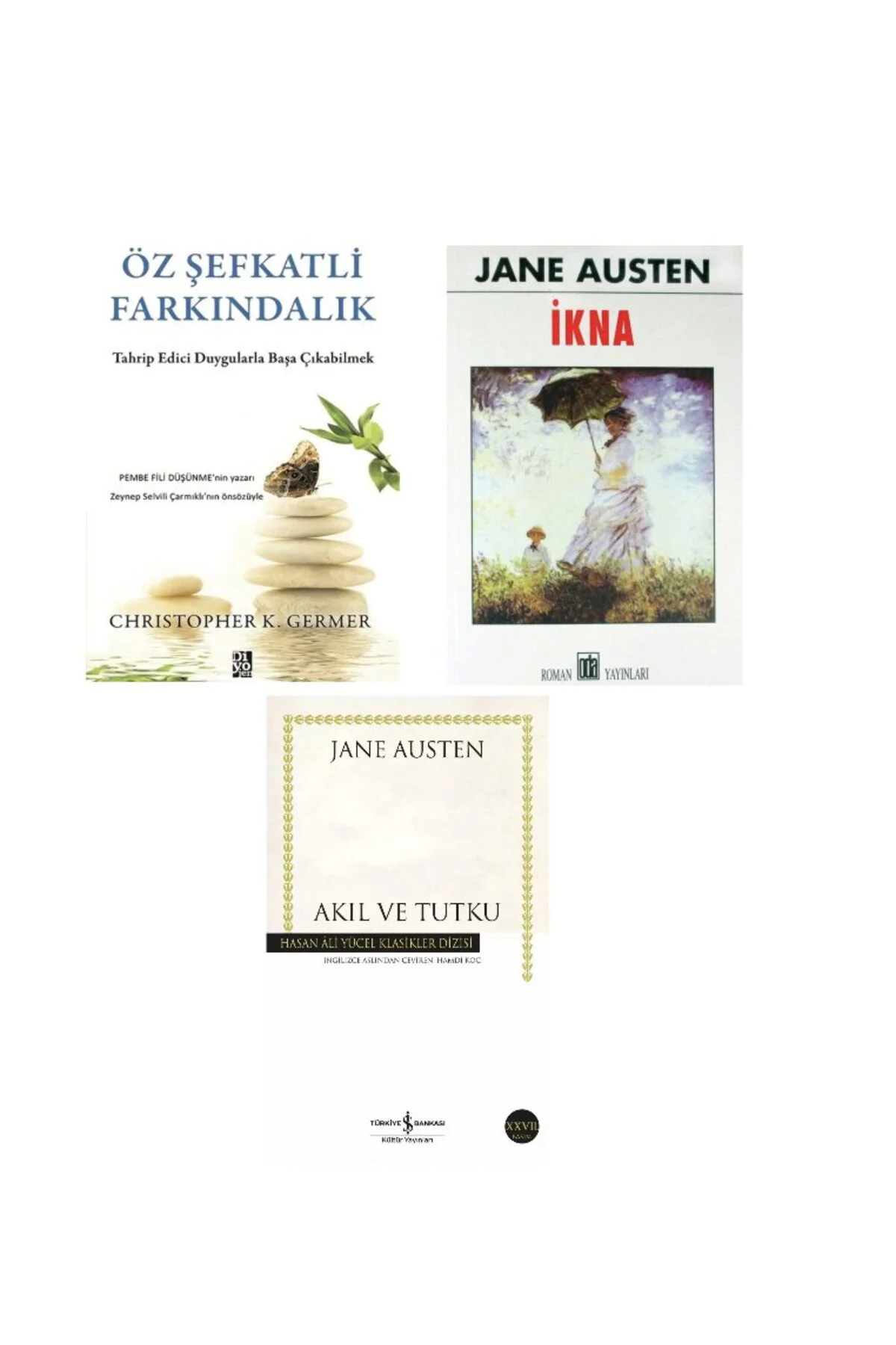 oz sefkatli farkindalik-ikna-akil ve tutku = 3 set