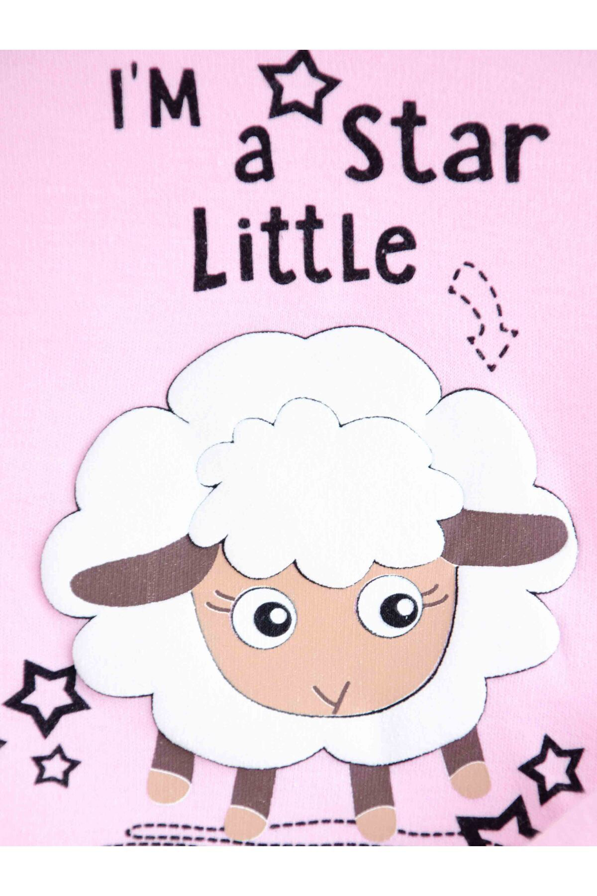 Oz Baby Ozbaby Kuzulu Kabartma Baskılı Bebek Takımları 6-18 Ay