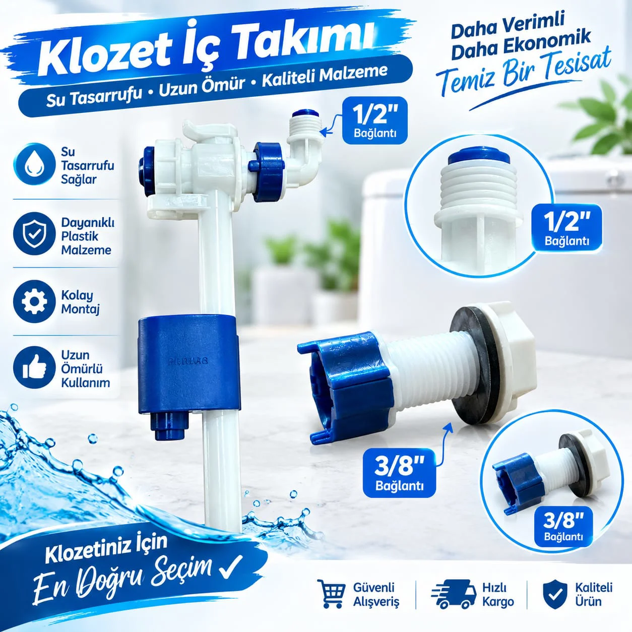 Özbest Üniversal Gömme Rezervuar Uyumlu Samamdıra