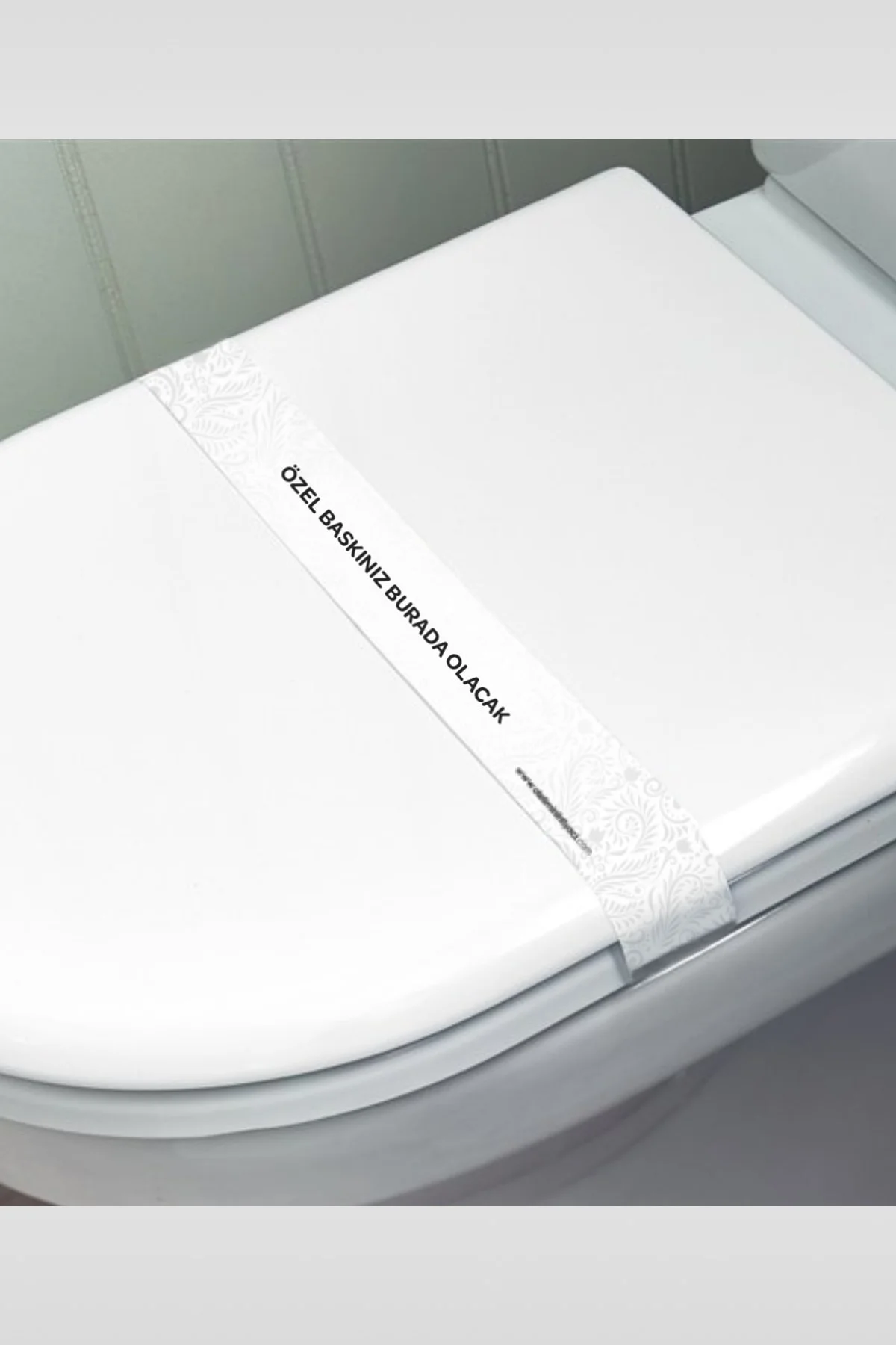 Özel Baskılı Klozet Hijyen Bandı 5000 Adet 2 Renk