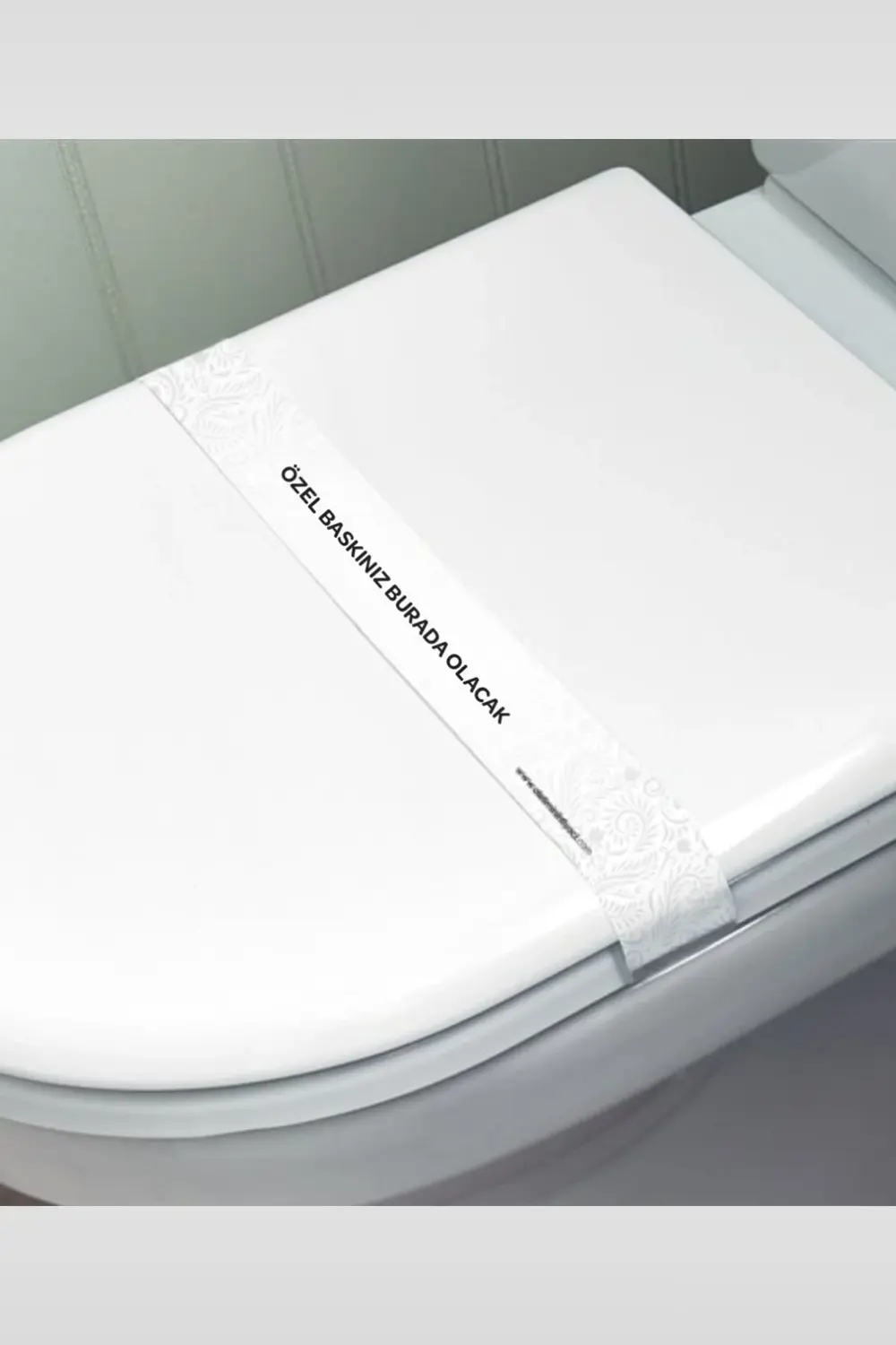 Özel Baskılı Klozet Hijyen Bandı 5000 Adet 2 Renk