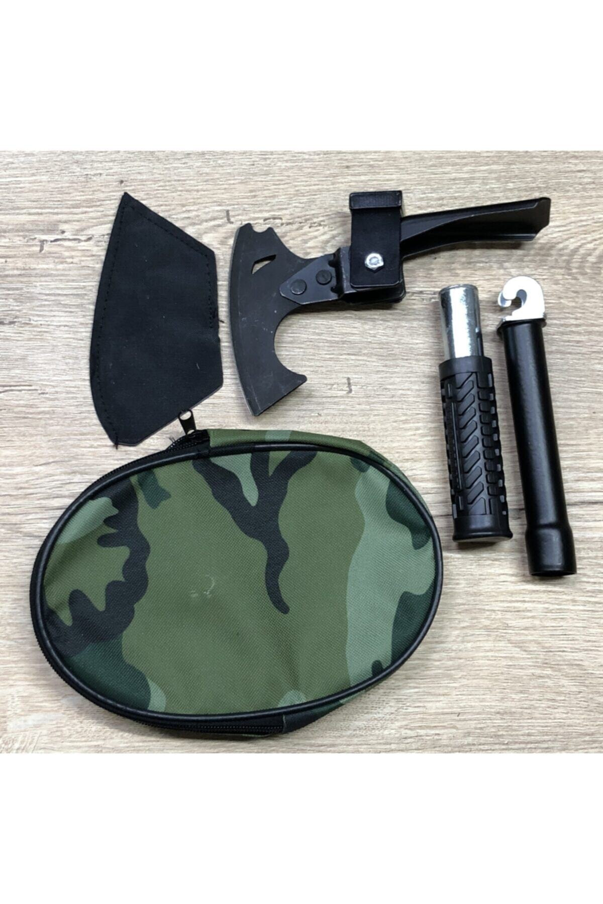 Özel Çantasında Siyah Keser Balta Çekiç Seti Çok Fonksiyonlu Prat