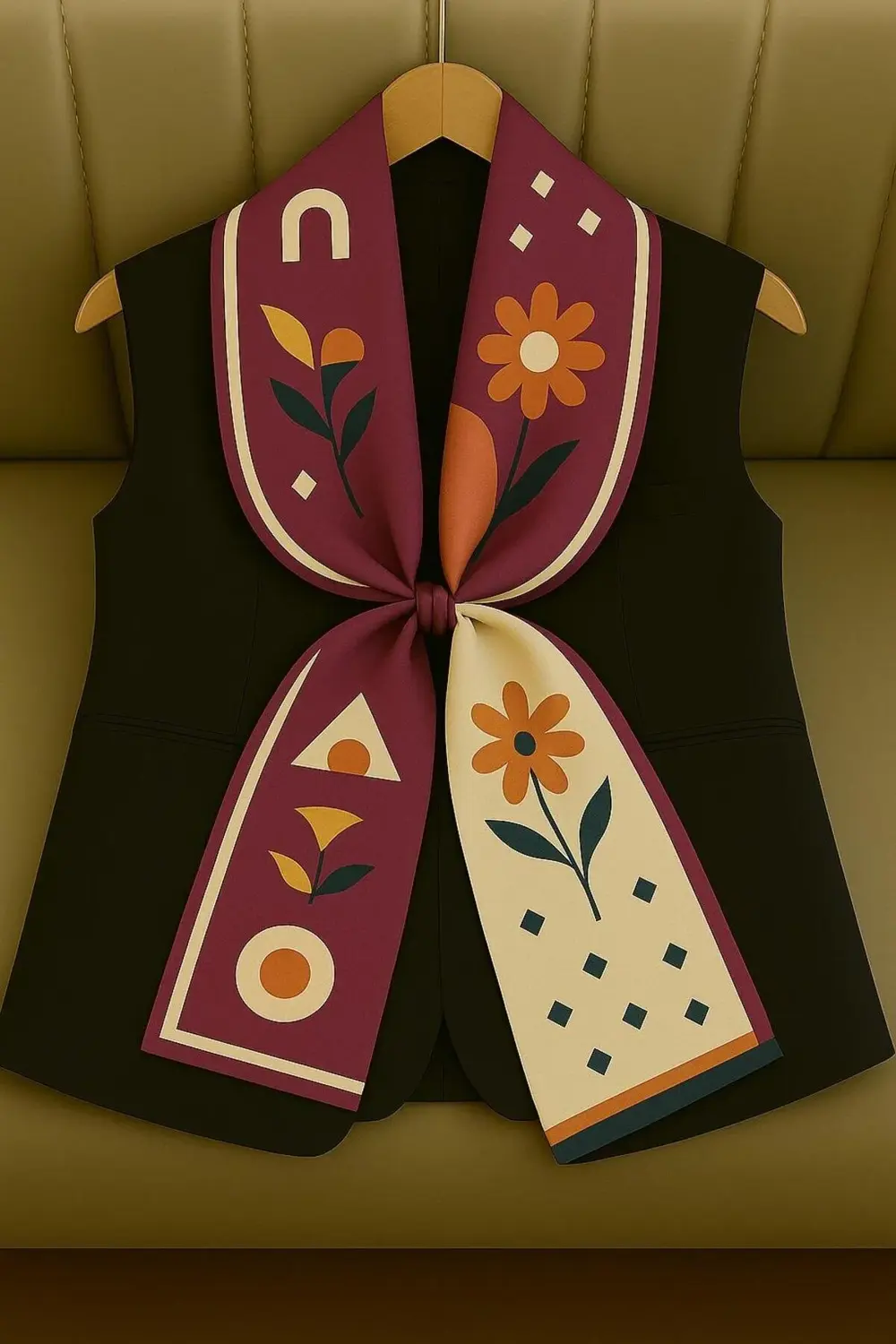 Özel Desenli Atkılar Mor İkon Desenli