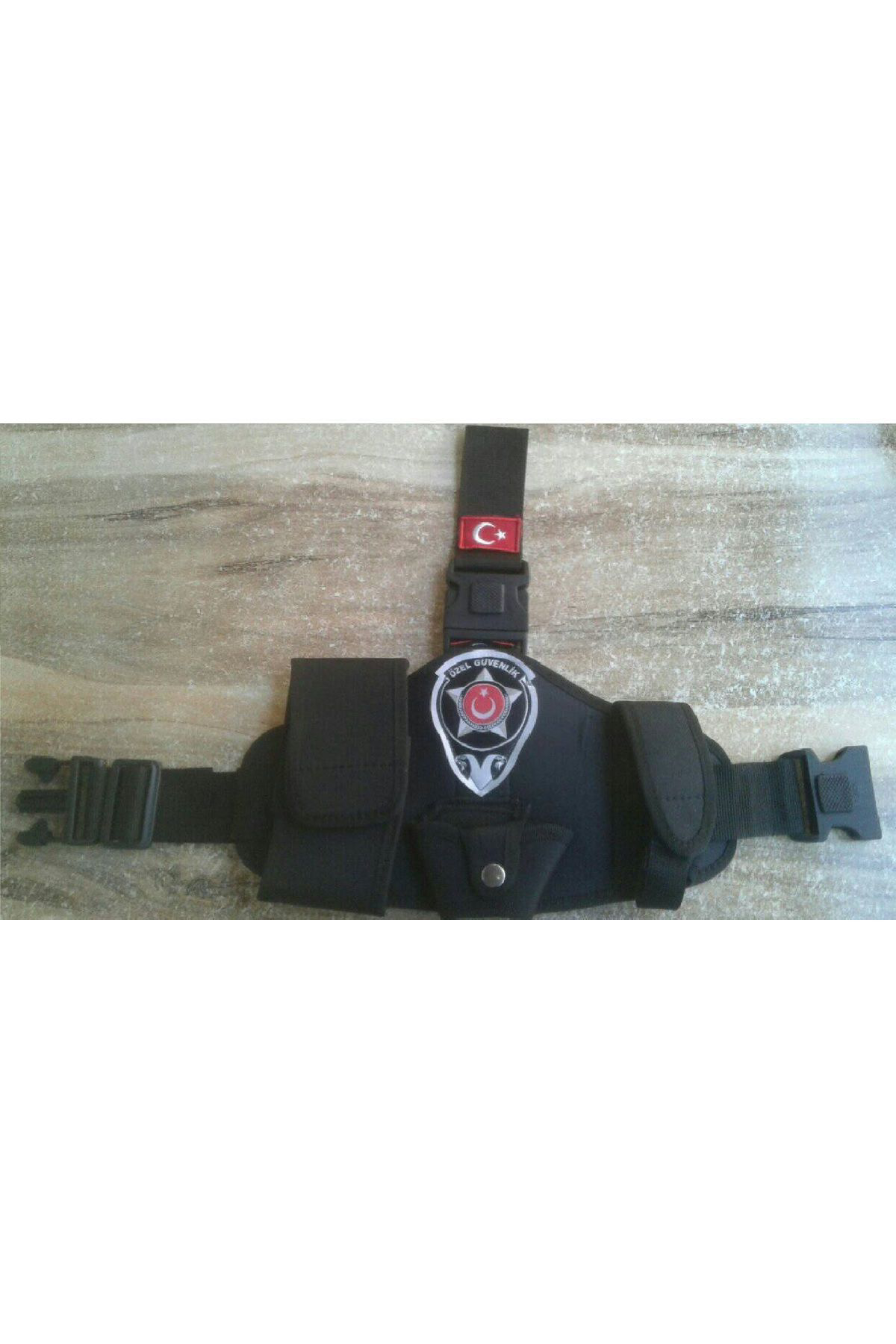 Aldatmaz Askeri Malzeme Özel Güvenlik Bacak Kilifi+Özel Güvenlik Cüzdani+Özel Güvenlik Pa