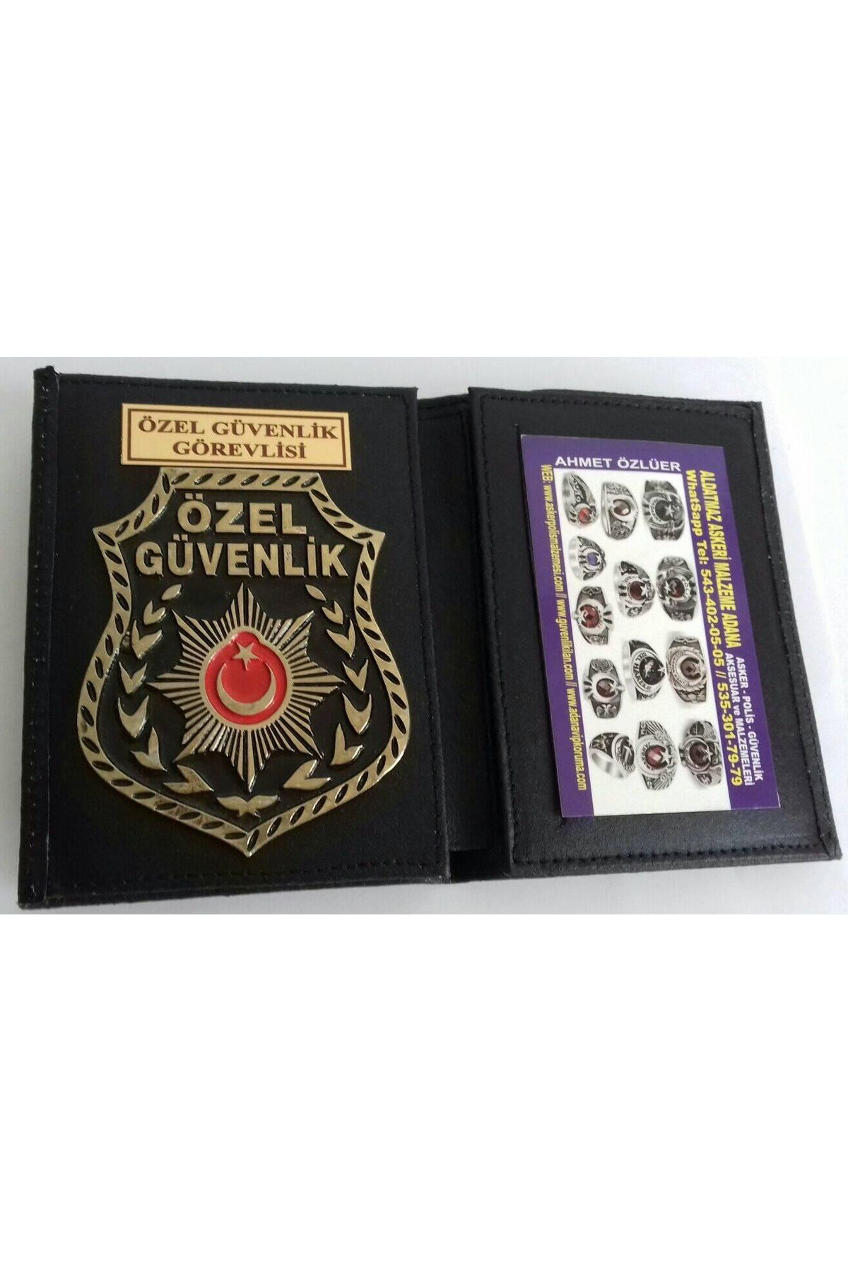 Aldatmaz Askeri Malzeme Özel Güvenlik Rozetli Cüzdan Al-Sivile Satilmaz.