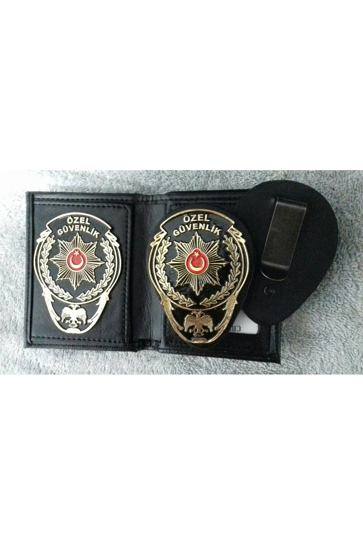 ÖZEL GÜVENLİK ROZETLİ CÜZDANI+ÖZEL GÜVENLİK KEMER ROZETİ SATINAL-