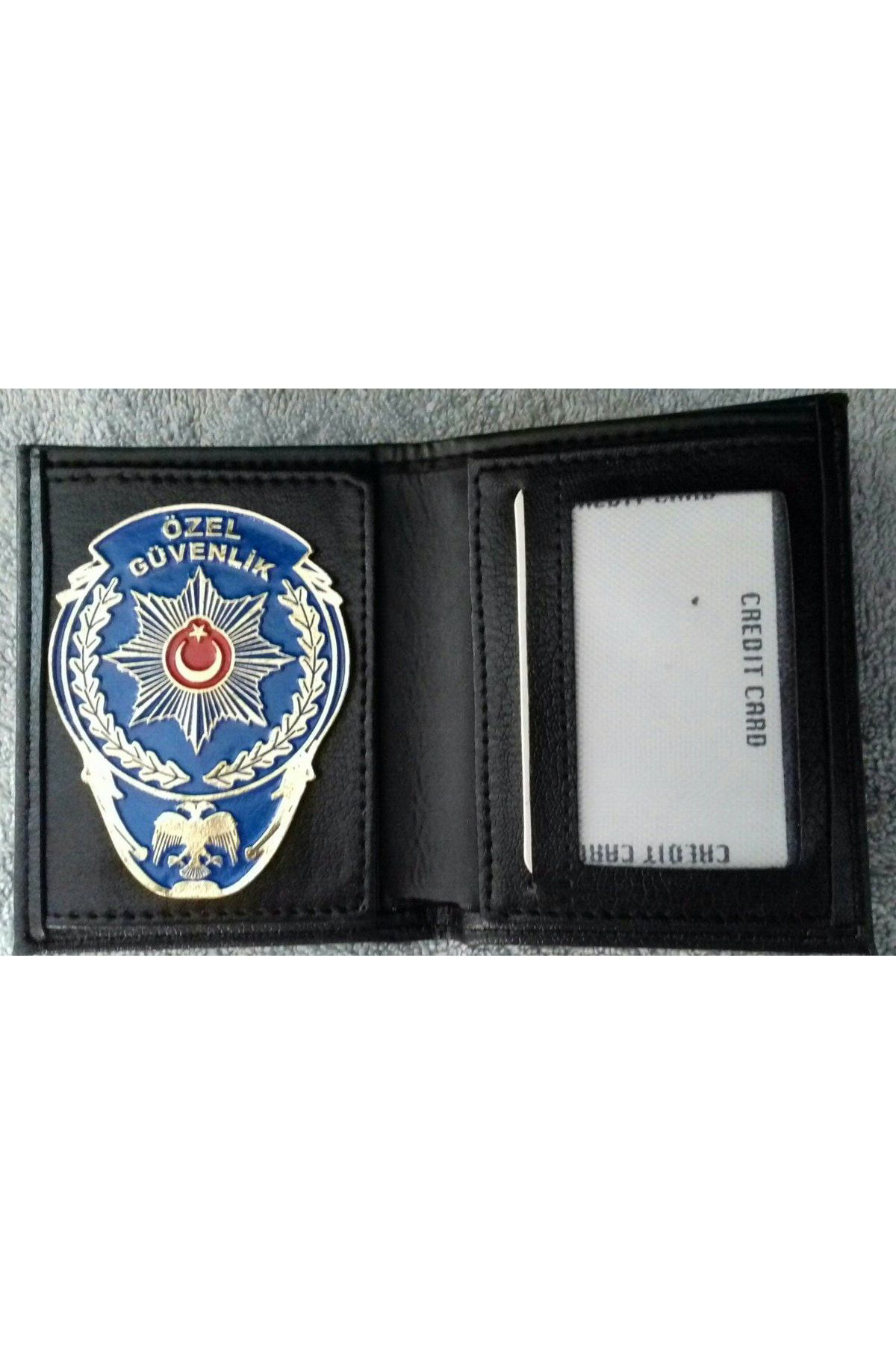 Aldatmaz Askeri Malzeme Özel Güvenlik Rozetli Cüzdani+Özel Güvenlik Anahtarlik Maskotu Al