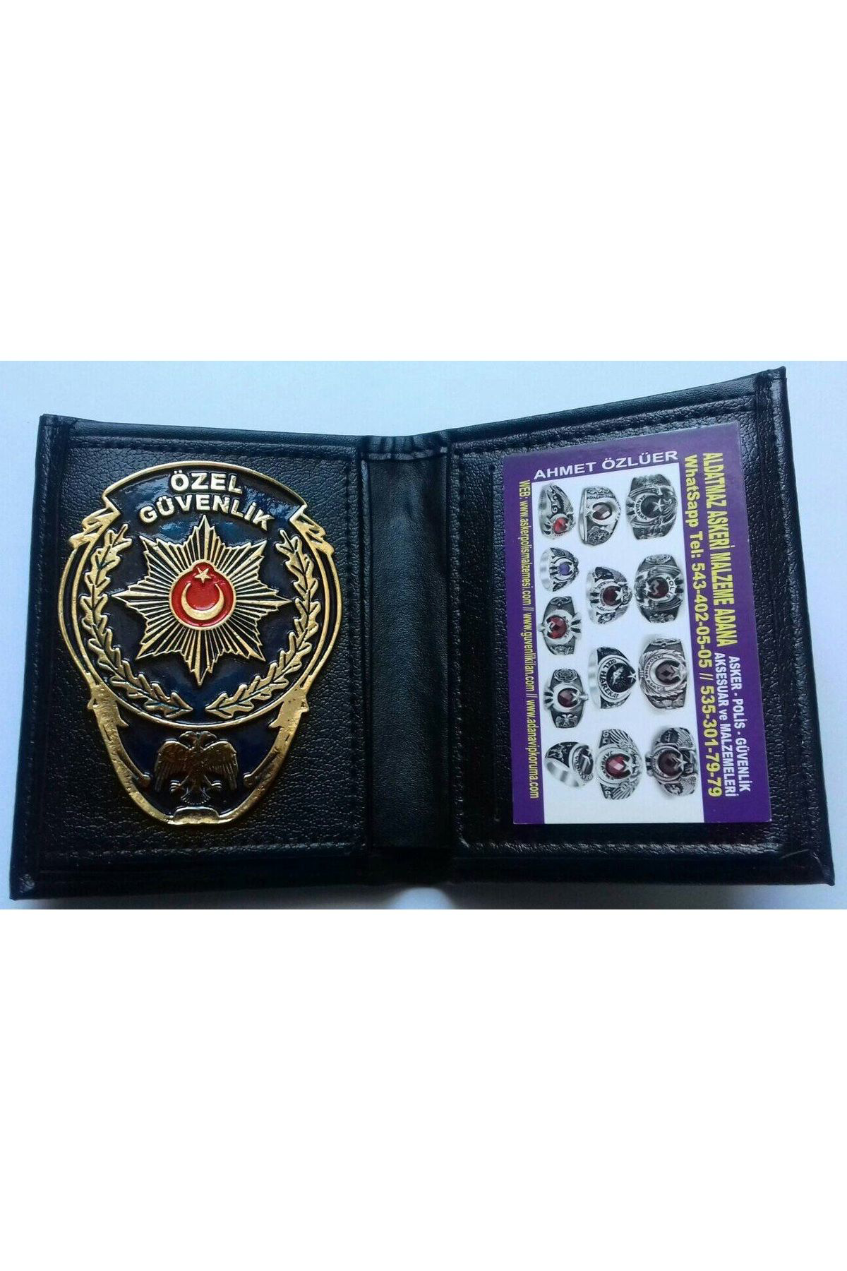 Aldatmaz Askeri Malzeme Özel Güvenlik Rozetli Cüzdan Al-Sivile Satilmaz.