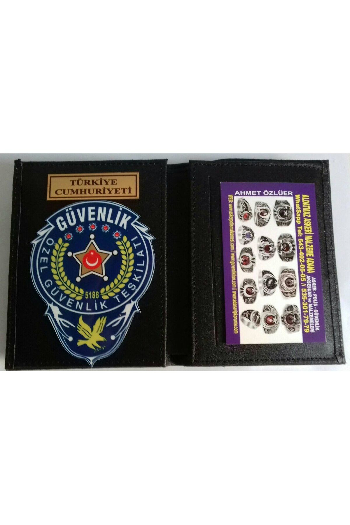 ÖZEL GÜVENLİK ROZETLİ CÜZDAN AL-SIVILE SATILMAZ.