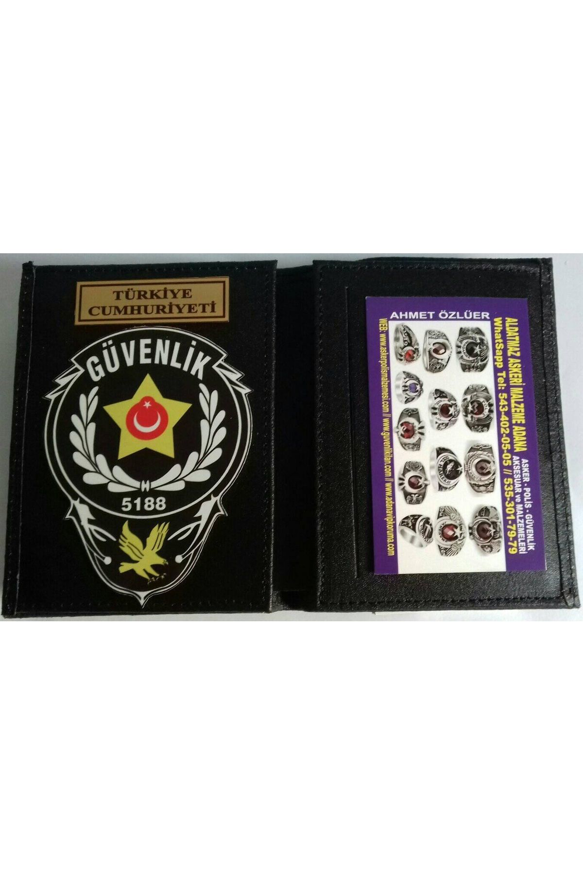 Aldatmaz Askeri Malzeme Özel Güvenlik Rozetli Cüzdan Al-Sivile Satilmaz.