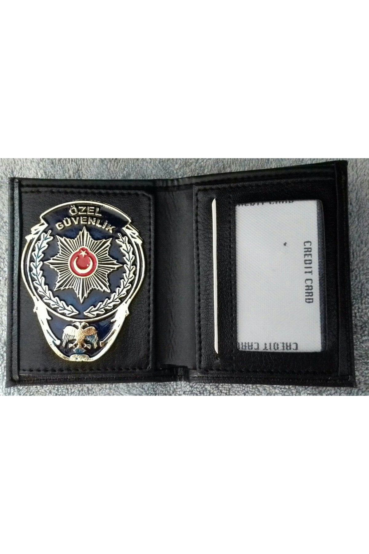 Aldatmaz Askeri Malzeme Özel Güvenlik Rozetli Cüzdani+Özel Güvenlik Anahtarlik Maskotu Al
