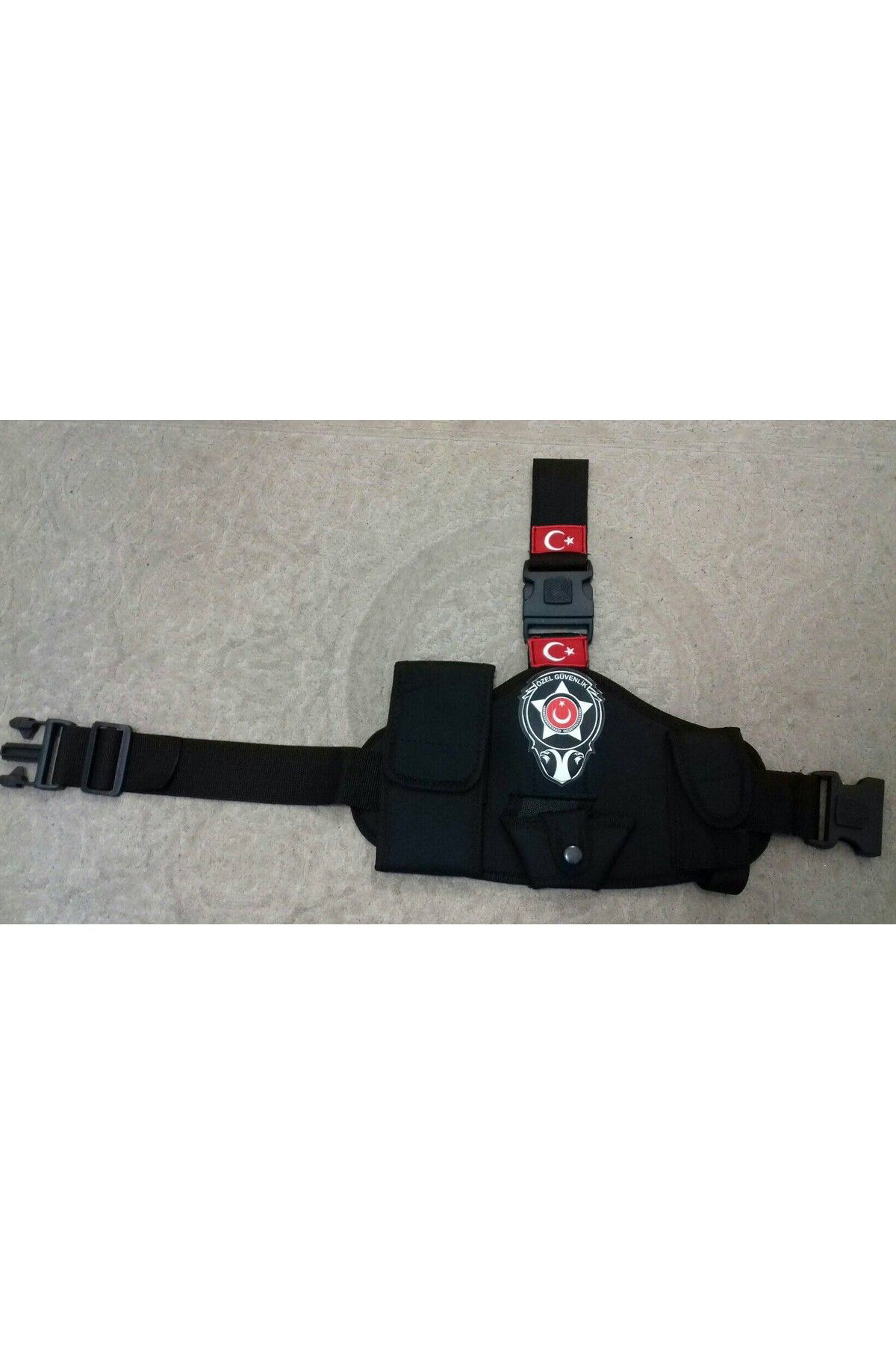 Aldatmaz Askeri Malzeme Özel Güvenlik Silahsız Bacak Kılıfı+Özel Güvenlik Cüzdanı+Ögg Pal
