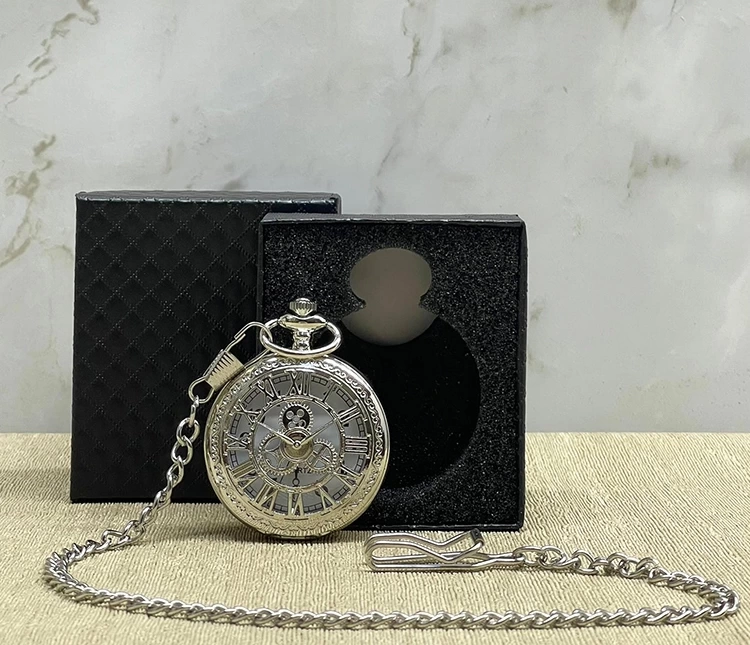 Just Cheap Store Özel Kutulu Gümüş Köstekli Saat Alk4672