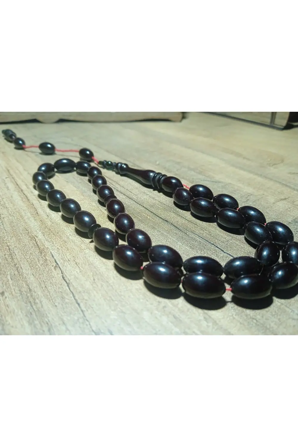 Özel kutulu sıkma sistemli kehribar tesbih