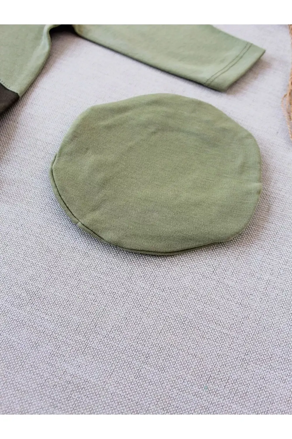 Özel Kuvvetler Nakışlı Bere Şapkalı Kız Erkek Bebek Tulumu Yeşil