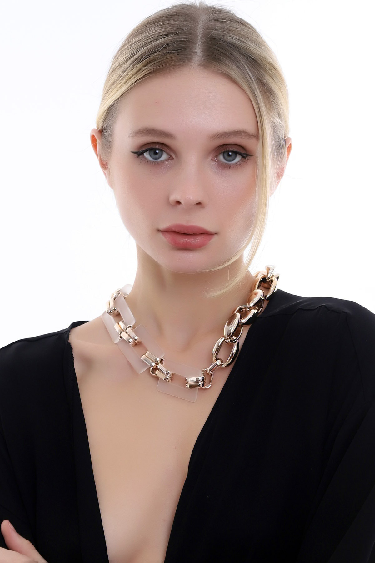 Özel Minimal Tasarım Zarif Ve Şık Halka Kolye