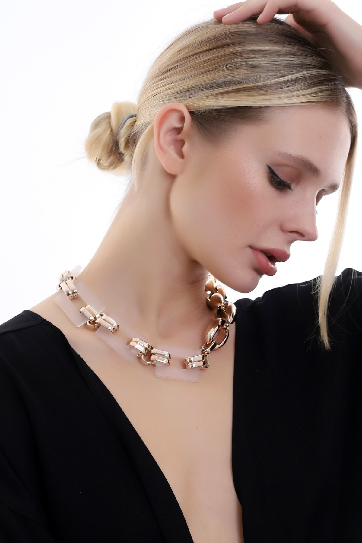 Özel Minimal Tasarım Zarif Ve Şık Halka Kolye