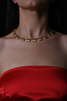 ÖZEL SERİ GOLD MİKRON KAPLAMA KARE FİGÜR KARARMAZ KOLYE-OZELSERIK