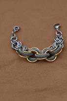 Tükkan Accessories Özel Seri Gold/Gümüş Mikron Kaplama Hasir Detay Tasarim Bileklik-