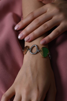 Tükkan Accessories Özel Seri Gold/Gümüş Mikron Kaplama Kararmaz Tasarim Bileklik-Oze