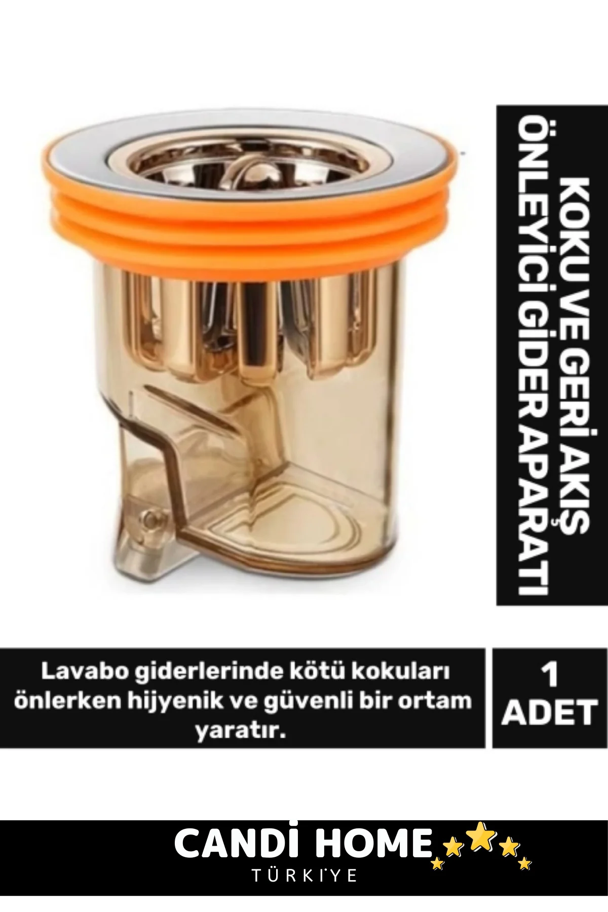 Özel Seri Mutfak Banyo Standart DN40-DN50 Borularıyla Uyumlu Koku Geri Akış Önleyici Gider Aparatı