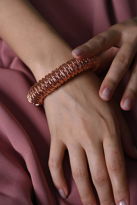 Tükkan Accessories Özel Seri Rose Mikron Kaplama Helezon Tasarim Bilezik-Ozelseribil