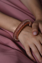 Tükkan Accessories Özel Seri Rose Mikron Kaplama Helezon Tasarim Bilezik-Ozelseribil