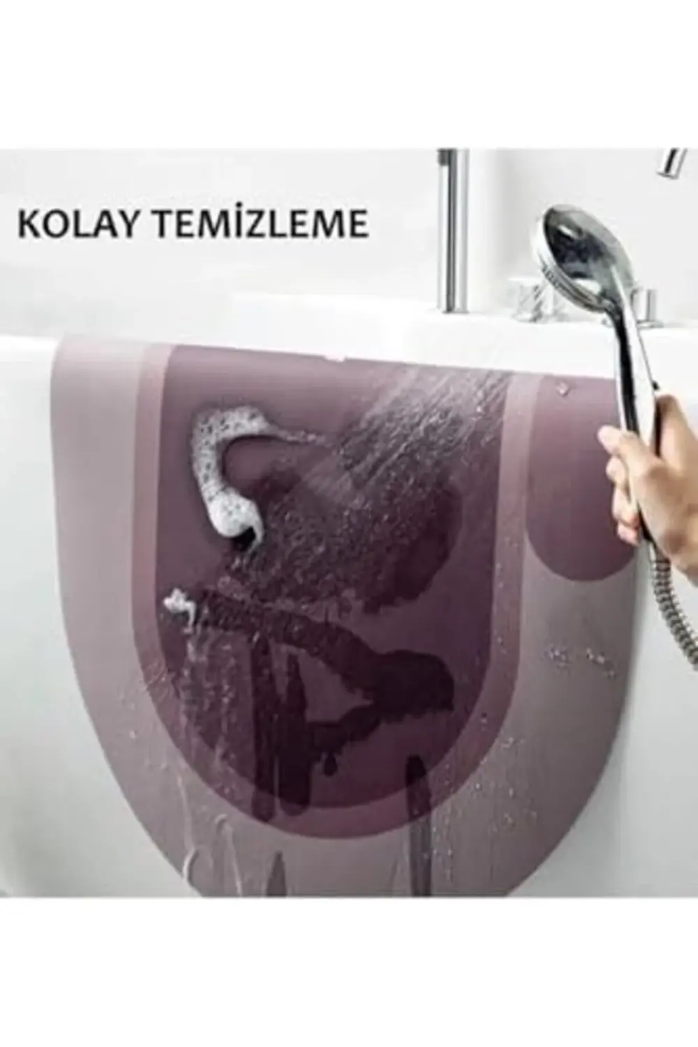 Özel Sihirli Su Emici Banyo Paspası Kaymaz Tabanlı Abdest Paspası