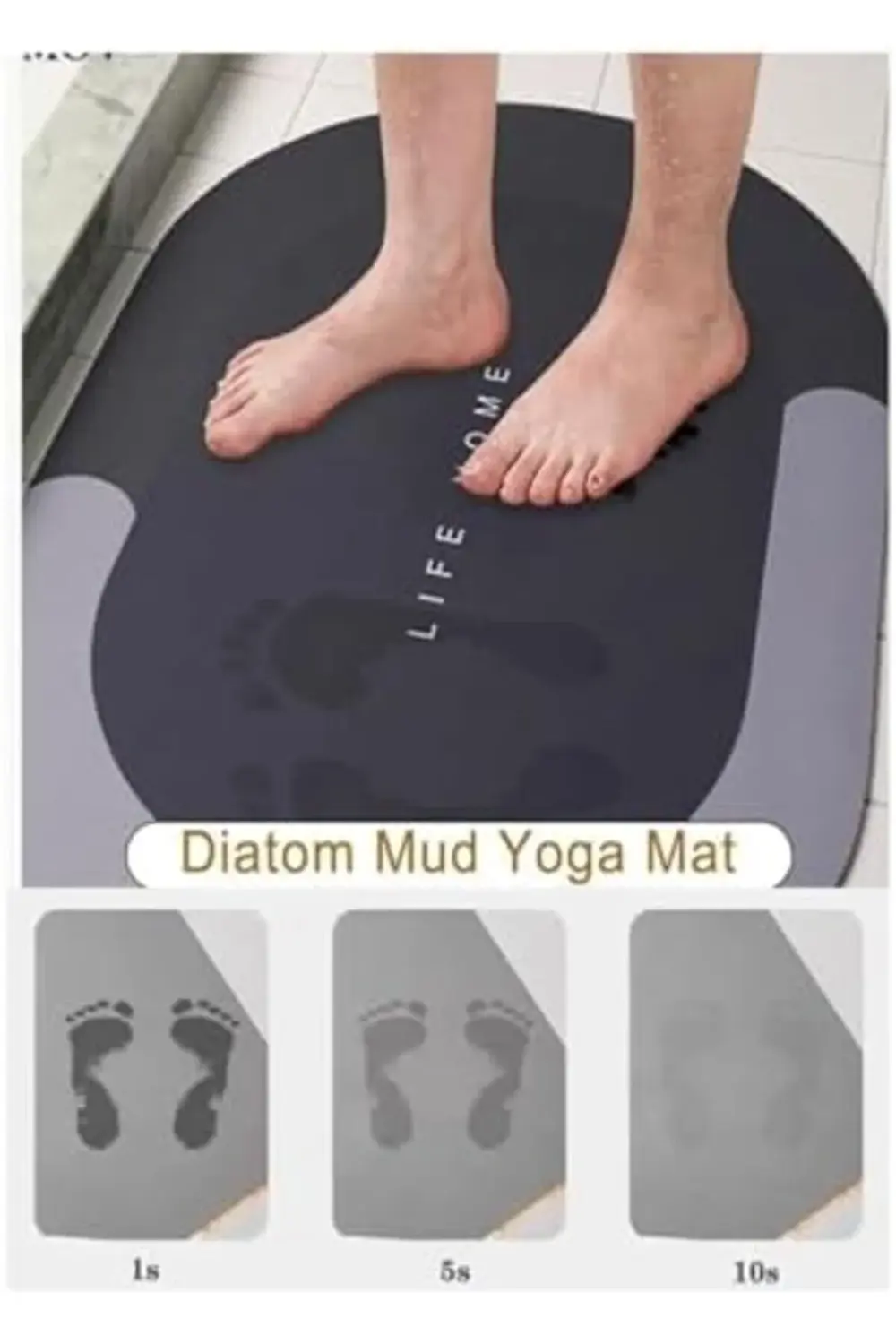 Özel Sihirli Su Emici Paspası Kaymaz Tabanlı Abdest Paspası 3,5 M