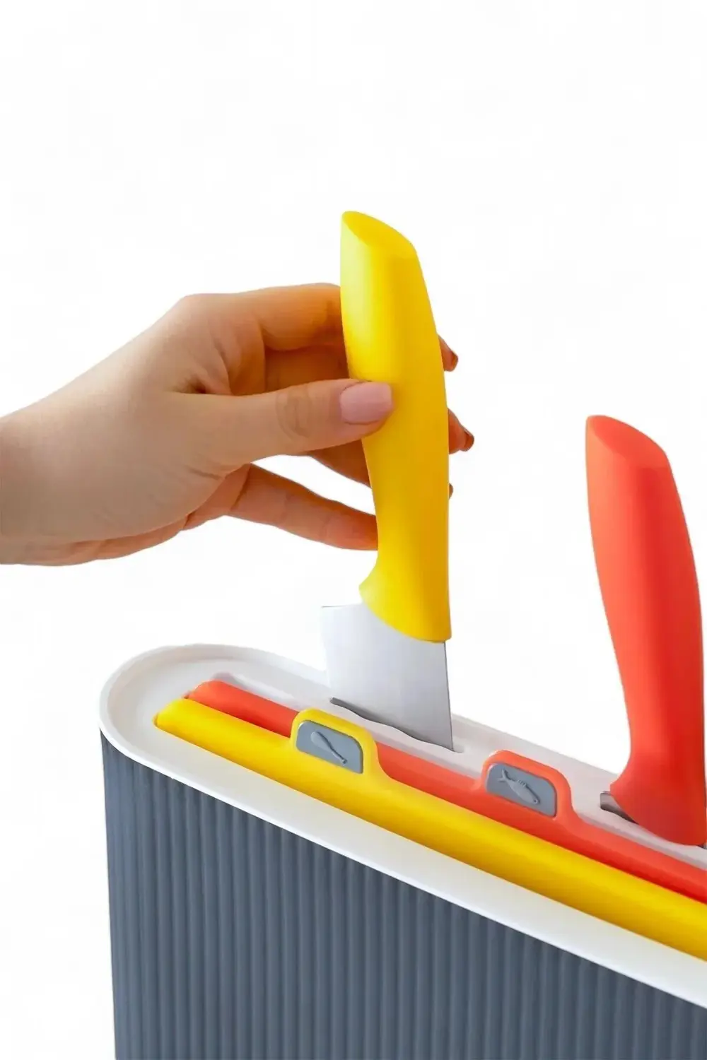 Özel Tasarım Bıçak Ve Kesme Tahtası 3 Lü Set Mutfak Için 3'lü Bıç