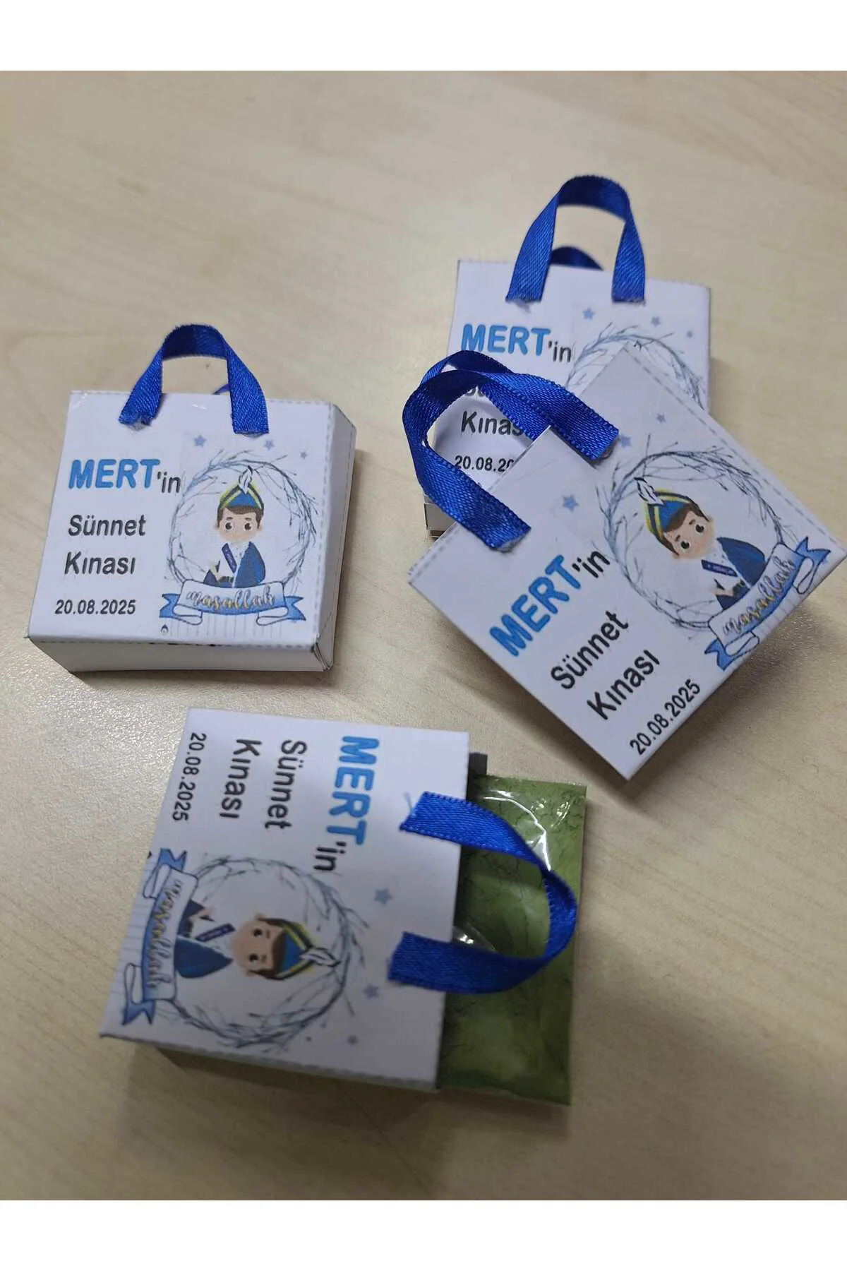 Özel Tasarım Hediyelik Dağıtmalık Sünnet Kınası , Kına Hediyeliği