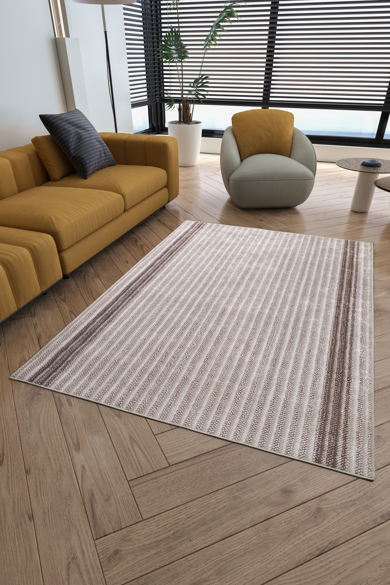 Özel Tasarım Kahverengi Dijital Baskı Yıkanabilir Kaymaz Taban Sa